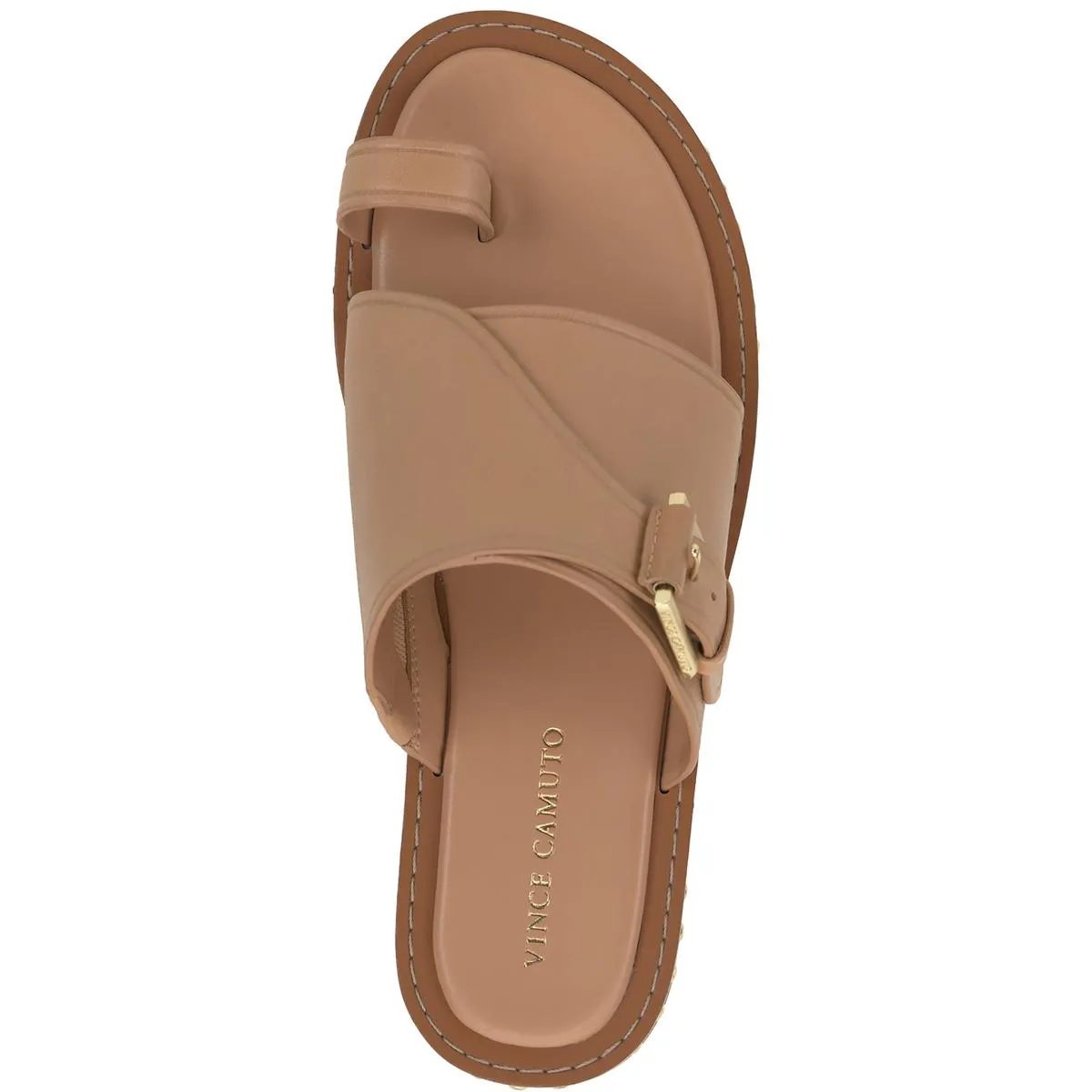 Vince Camuto Womens c Slip On Leather Slide Sandals