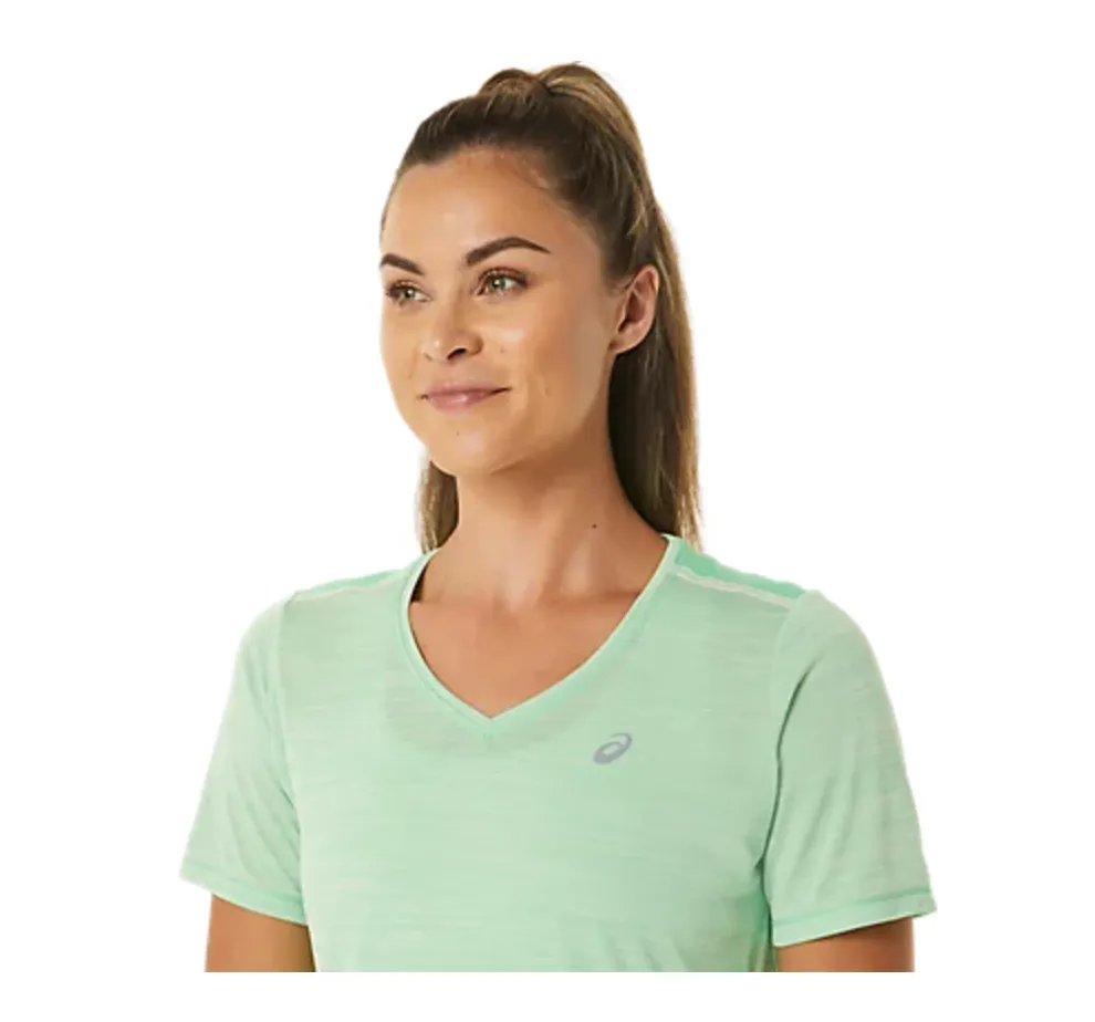 W Asics Race V-Neck SS