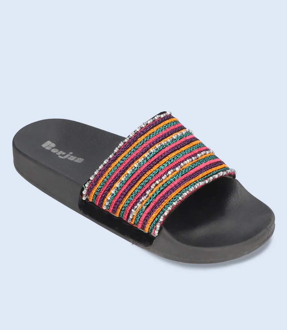 W9806-BLACK-Women Slipper