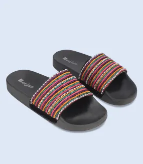 W9806-BLACK-Women Slipper