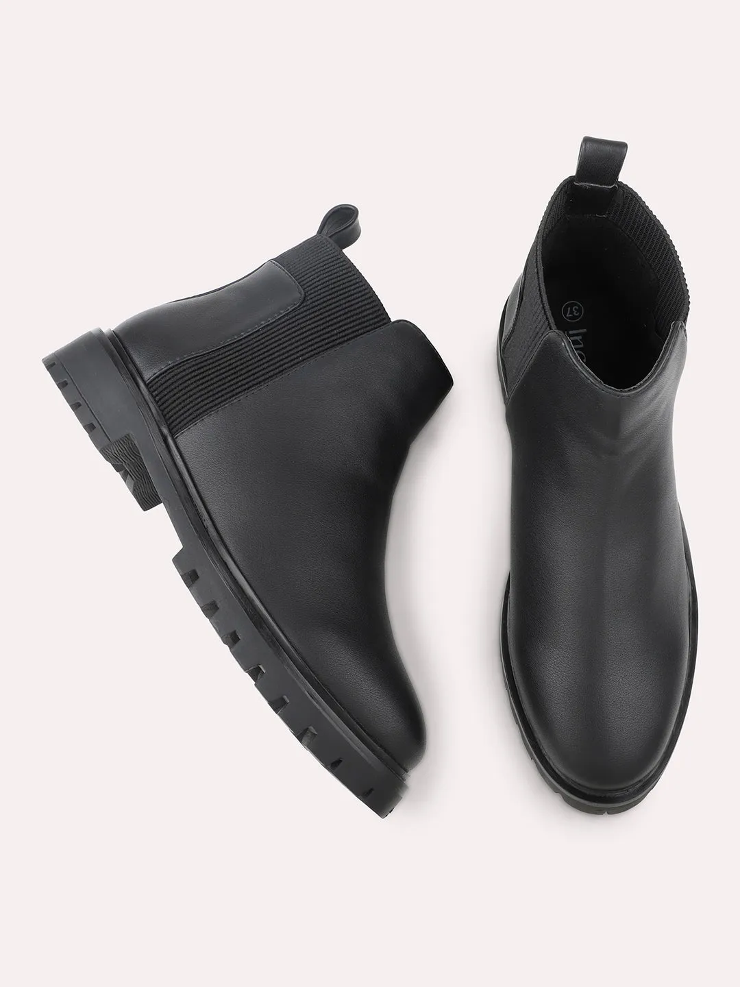 Women Black Chelsea Boots