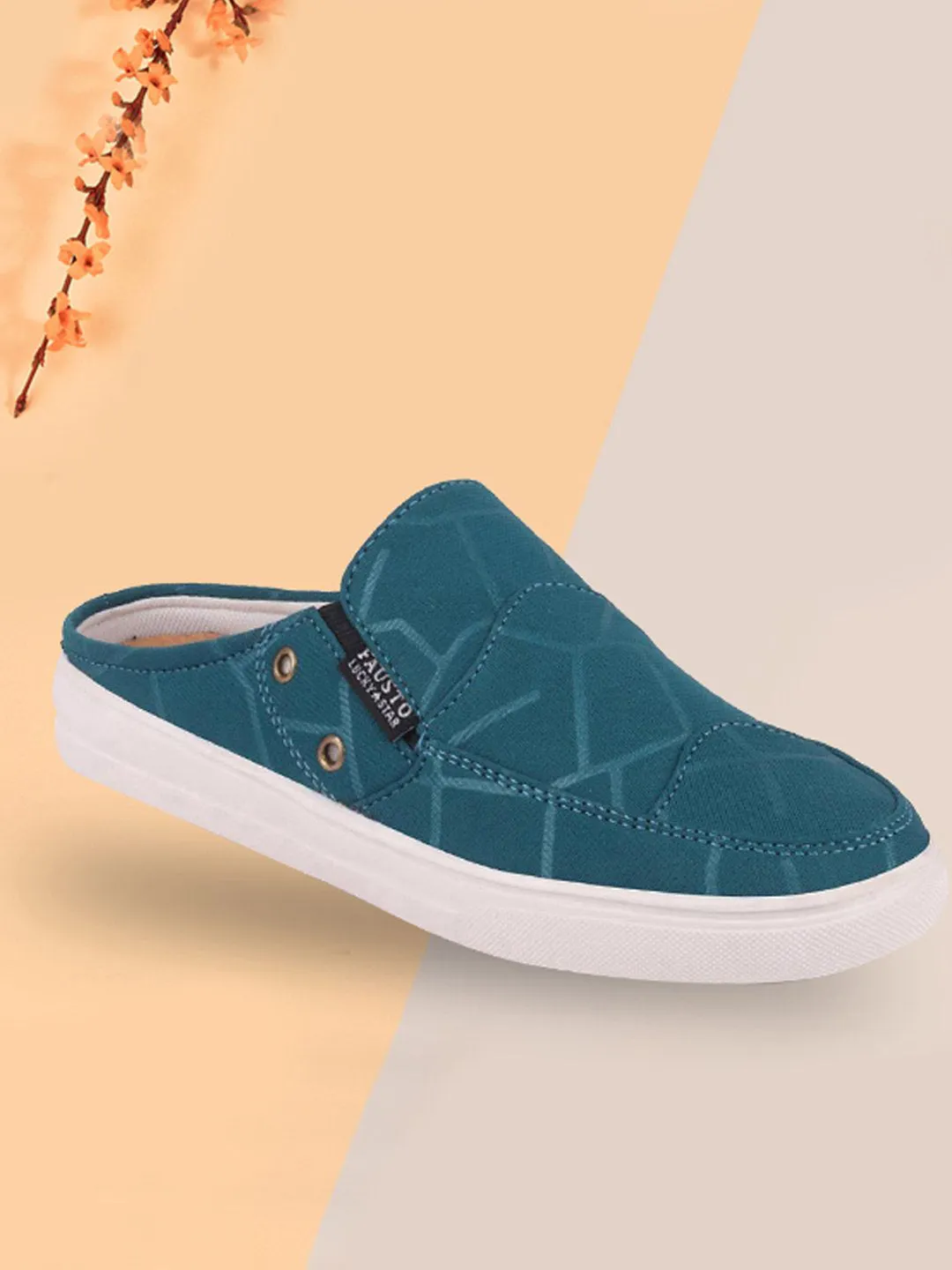 Women Blue Casual Canvas Slip-On Shoes