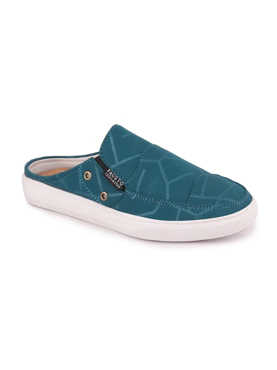 Women Blue Casual Canvas Slip-On Shoes