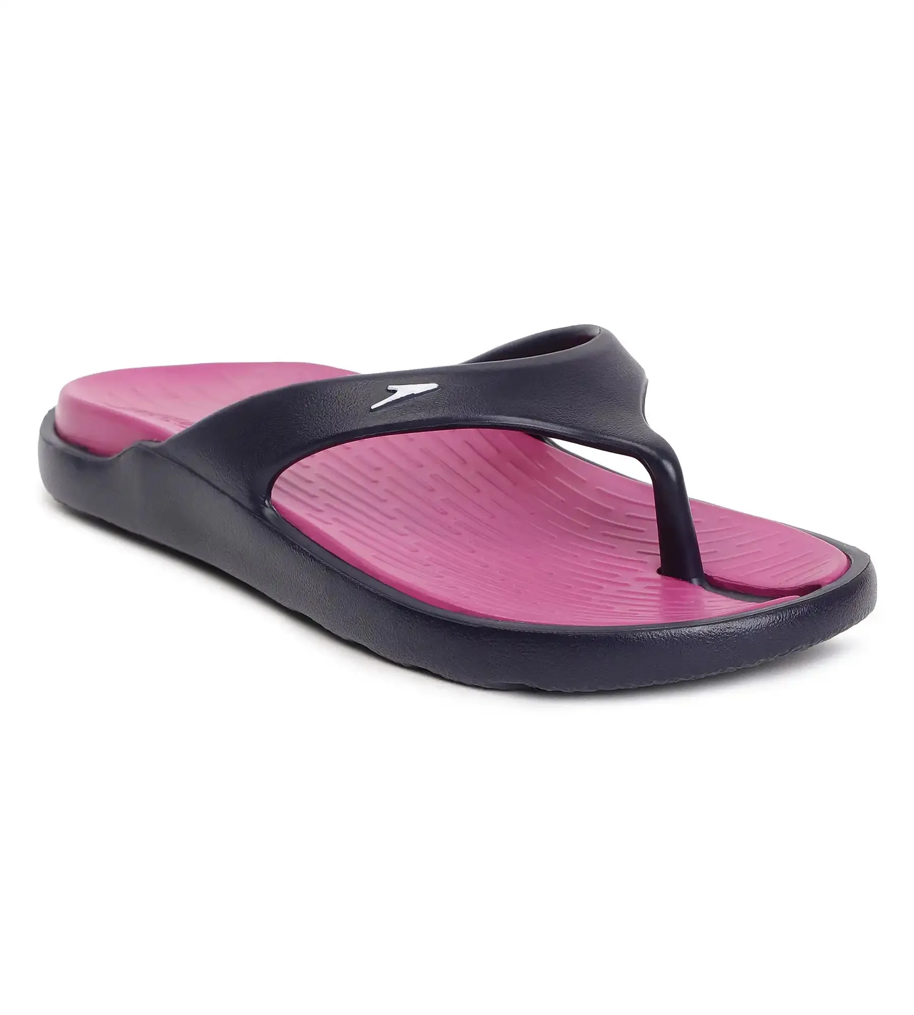 Women's Dual Colour Flip Flops - Berry & True Navy