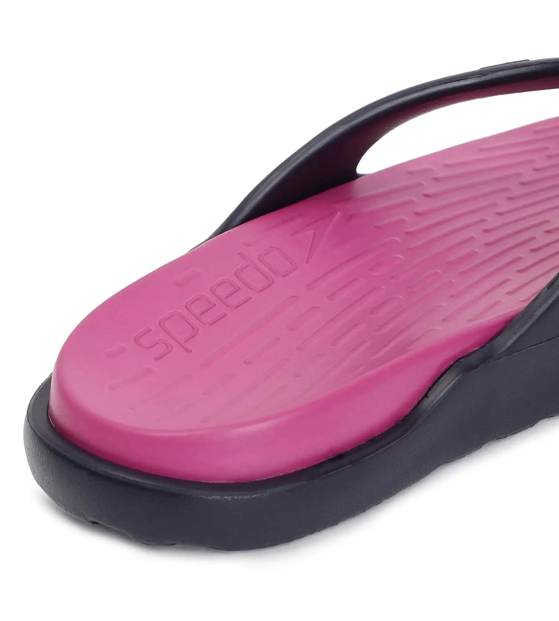 Women's Dual Colour Flip Flops - Berry & True Navy