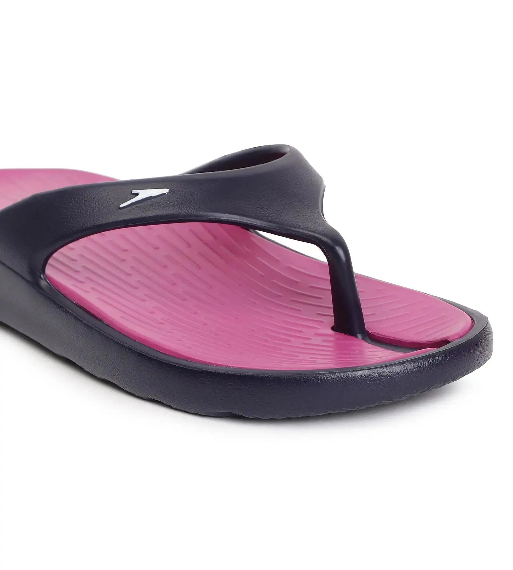 Women's Dual Colour Flip Flops - Berry & True Navy