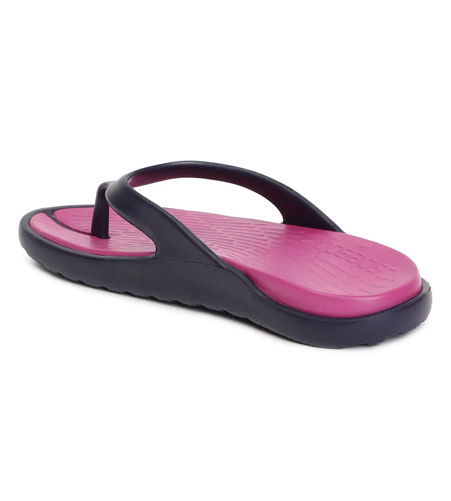 Women's Dual Colour Flip Flops - Berry & True Navy