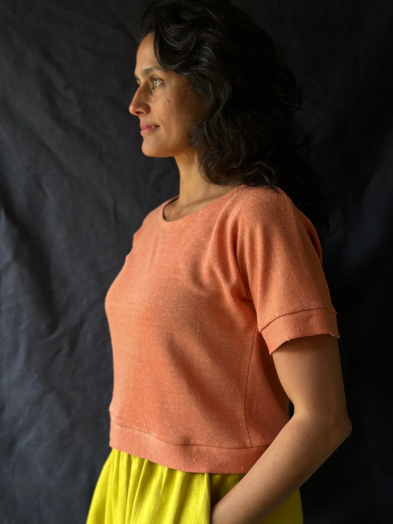 Women's Hemp Pieces Top - 100% Hemp - Apricot *Returning Soon