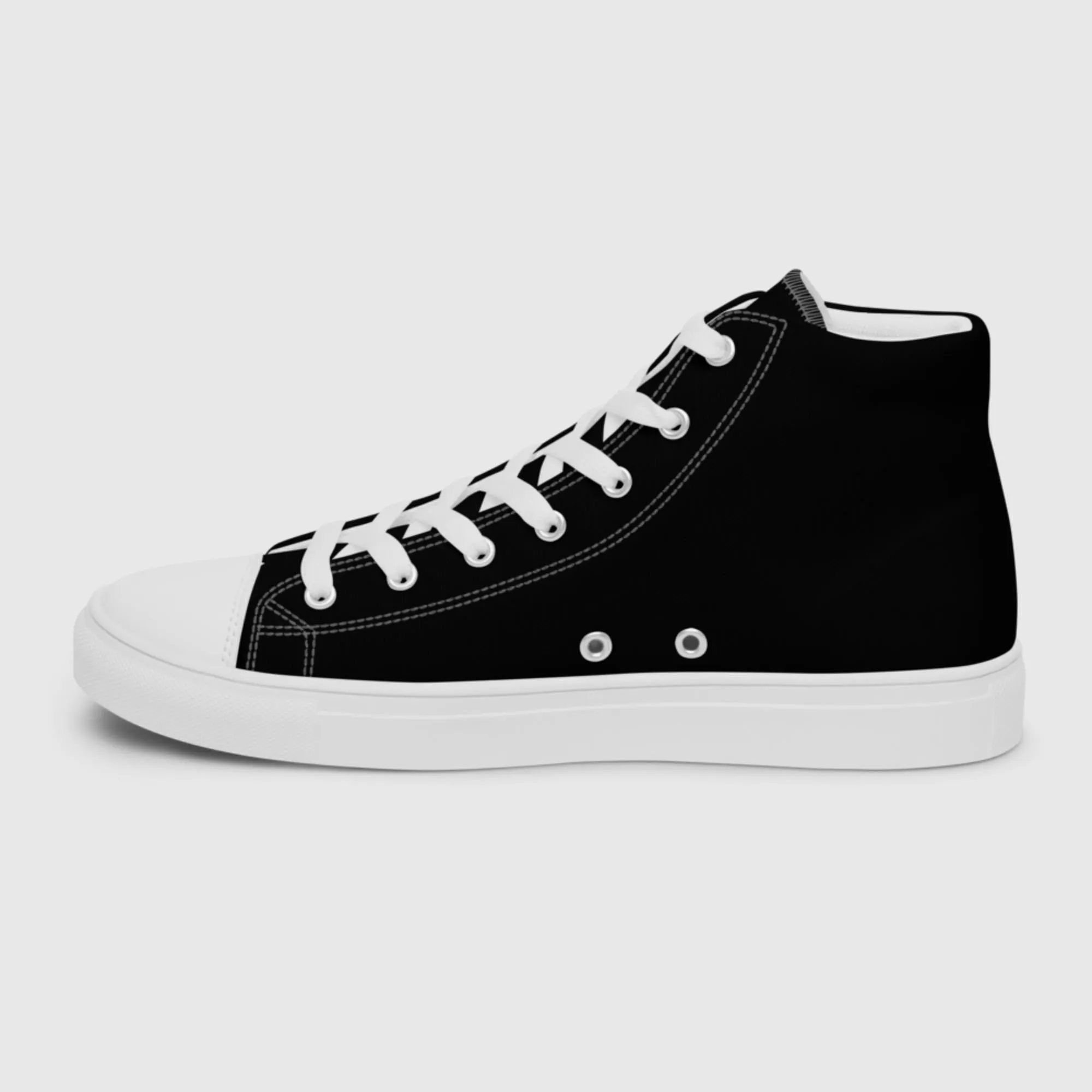 Women’s high top canvas shoes - Black