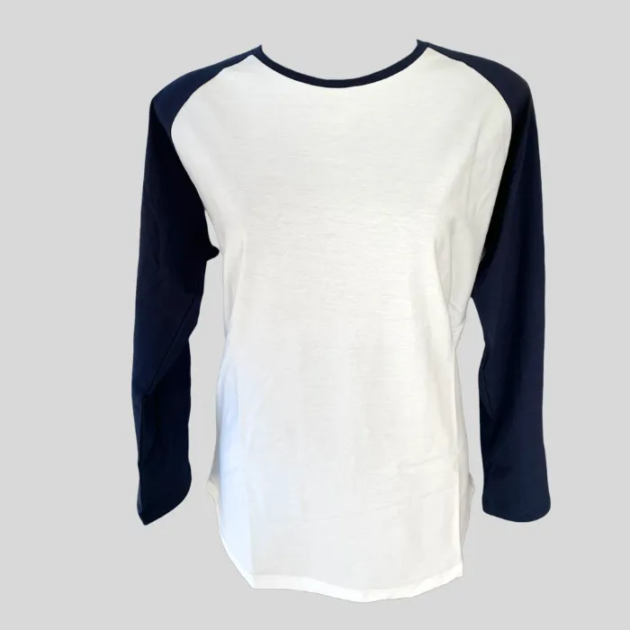 Women's Organic Cotton Long Sleeve Tshirt Two-Tone