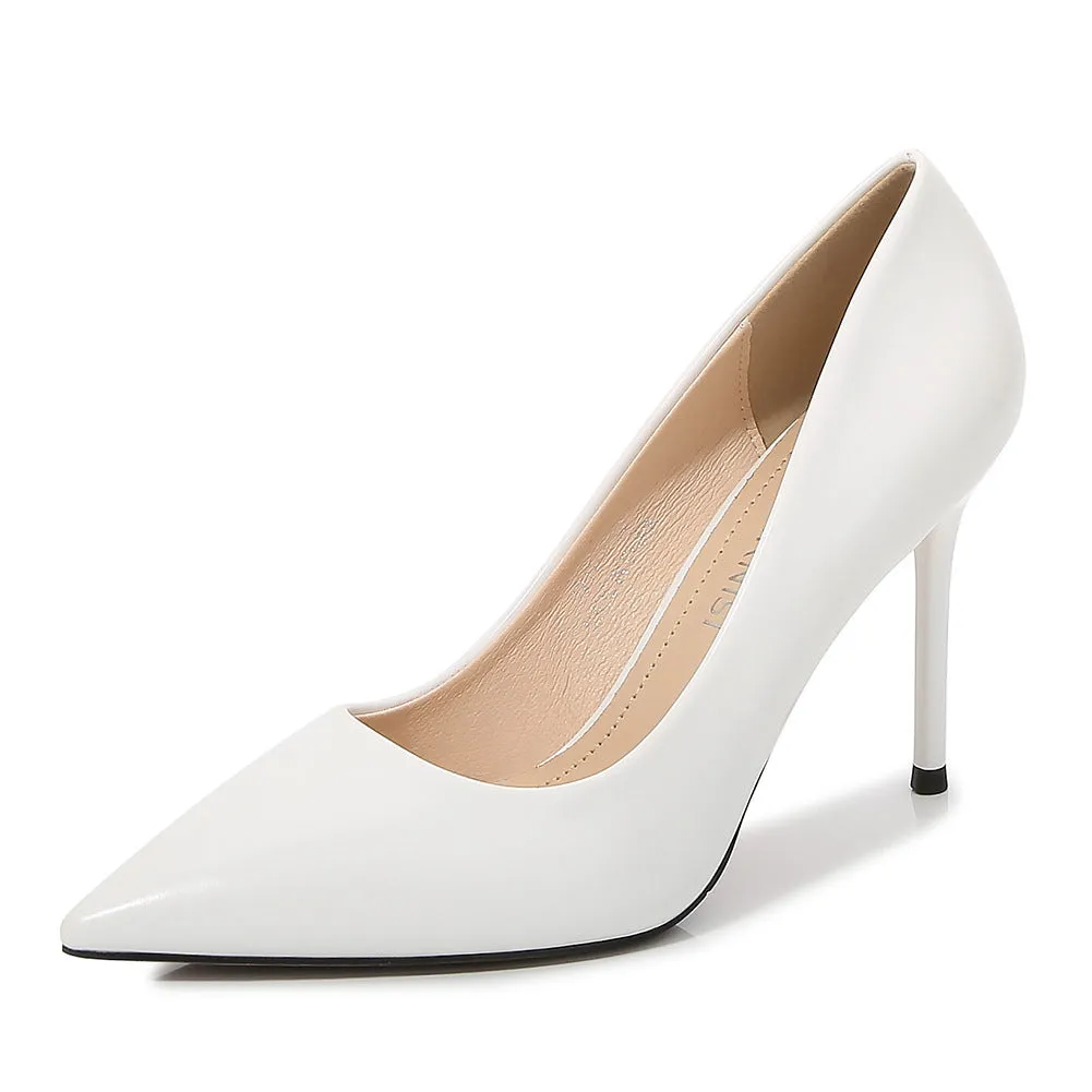 Women's Pointed Toe Shallow Stiletto Heel Pumps