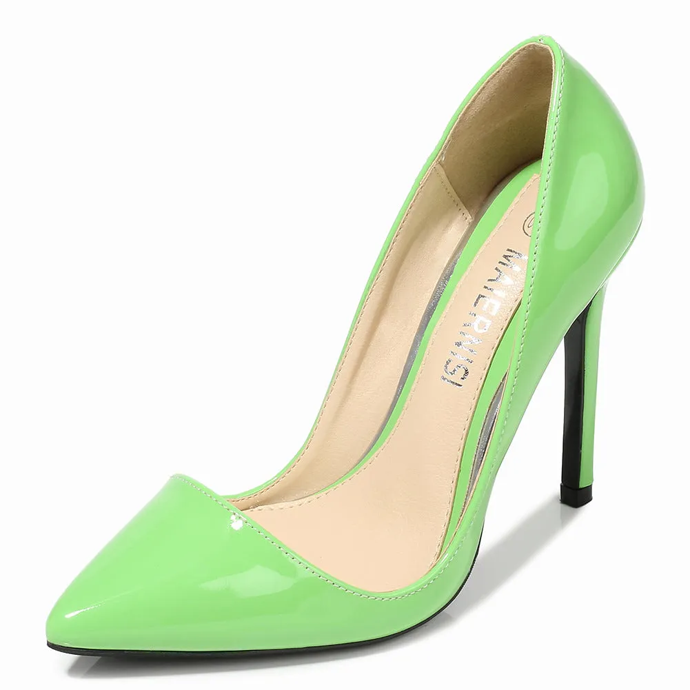 Women's Pointed Toe Shallow Stiletto Heel Pumps