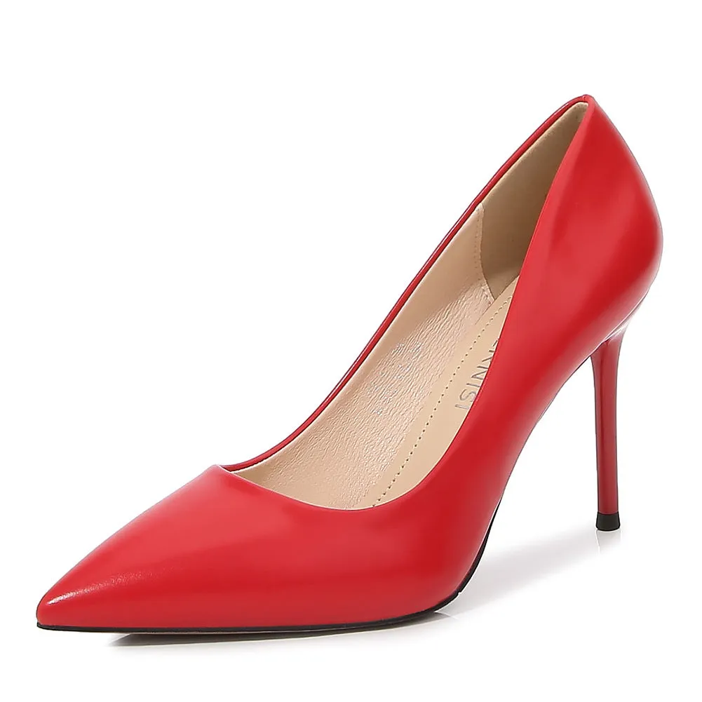 Women's Pointed Toe Shallow Stiletto Heel Pumps