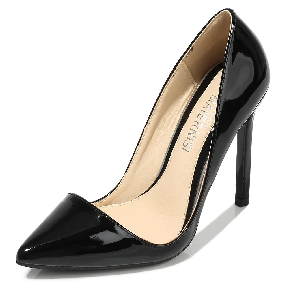 Women's Pointed Toe Shallow Stiletto Heel Pumps