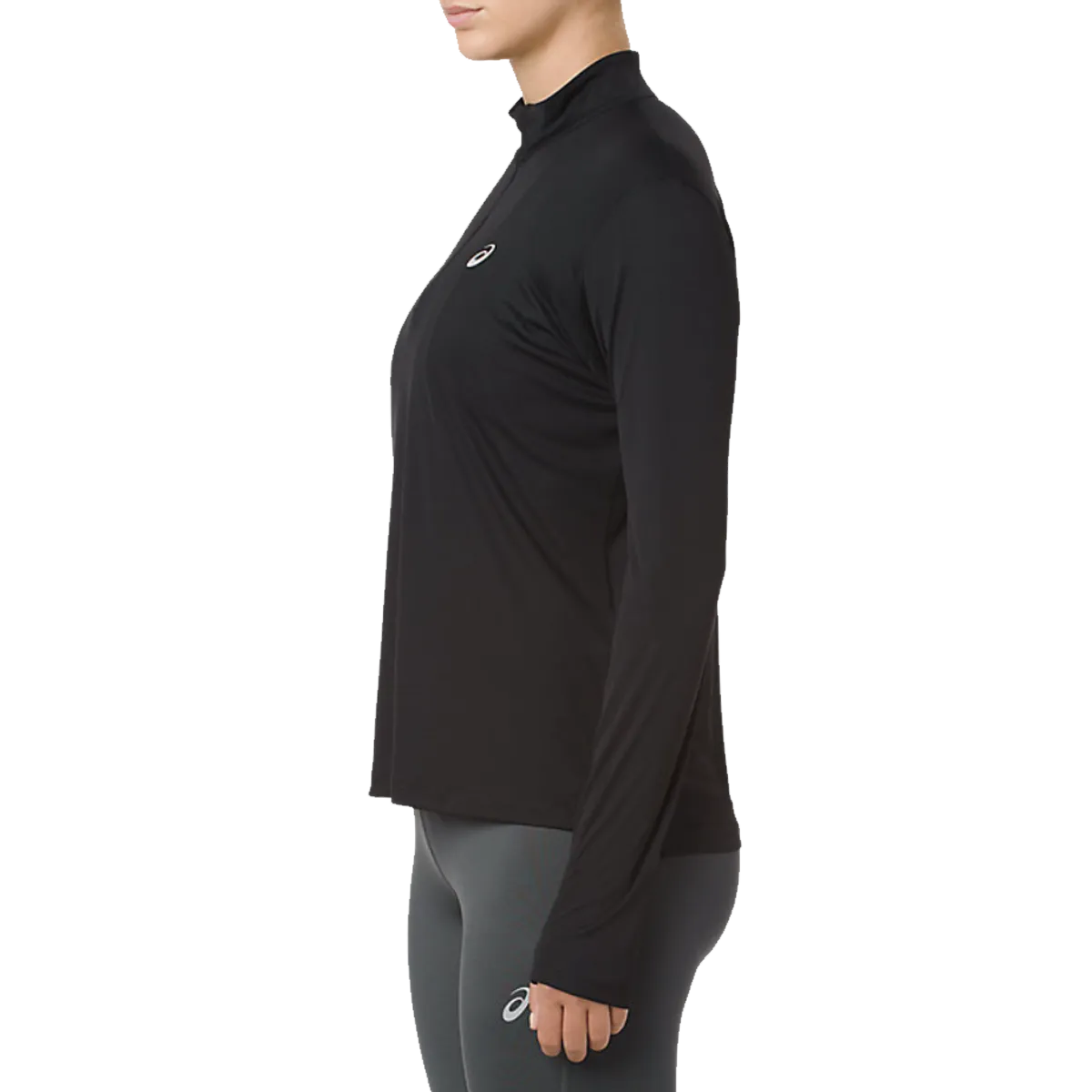 Women's Silver Long Sleeve 1/2 Zip