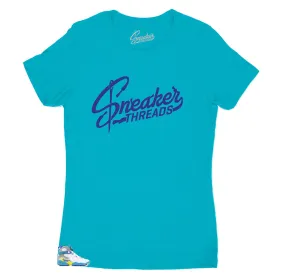 Women's White Aqua 8 Shirt - ST Original - Teal