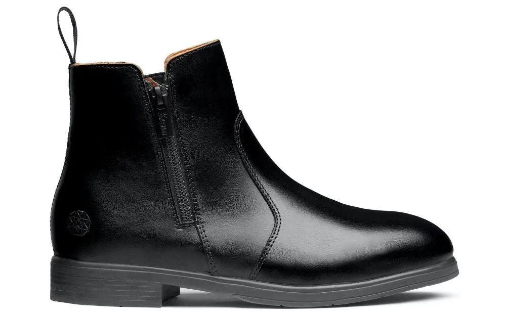 'Xena Workwear' Women's Omega EH Pull On Steel Toe - Black